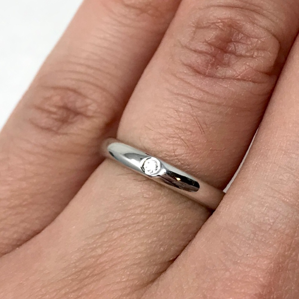 950 Platinum & Diamond Tiffany & Co Stacking Band by Peretti